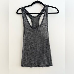 Lulu Heathered Gray Racerback Tank